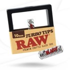 One Raw Rolling Papers Glass Turbo Tip - 10mm - Limited - Premium Crafted Tips