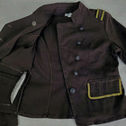 Jw Jacket Womens Size M Brown Distressed High Neck Jacket Military Style