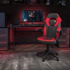 X10 Ergonomic High-back Racing Gaming Chair With Flip-up Arms  Red black