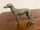 Vintage Bronze Borzoi Russian Wolfhound Sculpture Rare