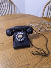 Vintage F1 Black Bakelite Bell System Western Electric Rotary Dial Desk Phone