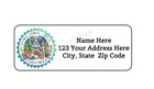 30 Christmas Village Personalized Return Address Labels 1 In X 2 625 In