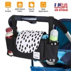 Universal Stroller Organizer Bag With Cup Holder For Baby Paper Tissue Diaper Us