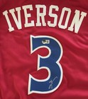 Allen Iverson Signed Custom    the Answer    Philadelphia 76ers Jersey  beckett 