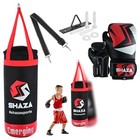 Shaza Emerging Super Star Punching Bag Set With Accessories Red
