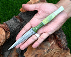 Custom Hand Made Damascus Boot Knife Forged Damascus Steel Hunting Knife 1383