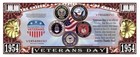 100 Pack Happy Veterans Day Money Collectible Novelty 1 Million Dollar Bills