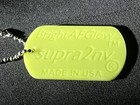 Bright Af Glow      Dog Tag 2   x1 125     Green  Rechargeable Safety Grade Glow