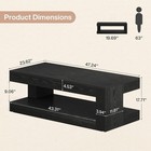 47  Rectangular Coffee Table Modern Center Table With Storage For Living Room