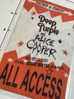 Deep Purple And Alice Cooper Commemorative All Access Backstage Pass   Lanyard