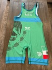 Mens My House Mexico Wrestling Singlet New Green Xl