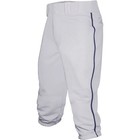 Baseball Express Men s Triple Play Piped Knicker Pant White   Navy Lg