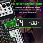 Audio Mixer 6 Channel Professional Sound Mixer Console With 99 Dsp Effects