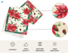 Christmas Table Runner - 13 13 X 72 Inch  Red And Green Poinsettia