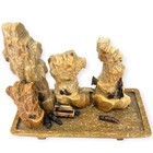 Vintage 60 s  Mcm Hand Carved Chinese Soap Stone Landscape Decor Sculpture