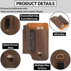 Nutuch Leather Edc Multitool Sheath   Leather Edc Organizer   Flashlight Holster