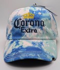 Nwt New Corona Extra Beer Bottle Opener Cap Hat Tie-dye Blue Adult Strap Back
