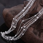 Wholesale 10pcs 3mm Round Beads 925 Silver Plated Rolo Chain Necklace 16 -30 