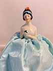Vintage Art Deco 1920   s Style Ballerina Flapper Girl Half Pin Cushion Doll