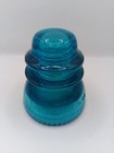 Vintage Hemingray-42 Glass Insulator Aqua Blue Made In Usa Telegraph Pole