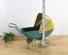 Wyandotte Metal Toy Stroller Baby Carriage Blue Vintage