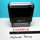 Example Rubber Stamp Red Ink Self Inking Ideal 4913