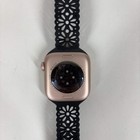 Gps Only Apple Watch A2997 42mm Rose Gold Aluminum Black Sport Band Mwwa3lw a