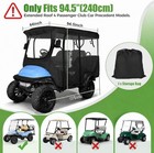 4 Passenger Golf Cart Enclosure For Club Car Precedent Extended Roof 94 5  600d