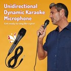 Singing Machine Wired Microphone For Karaoke   black  - Unidirectional Dynamic