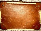 Antique Wood   Leather Box - 8x6x3 