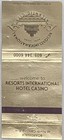 Vintage Matchbook Cover Resorts International Hotel Casino Atlantic City Nj