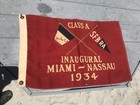 Vintage 1934 Orig First Year Nassau Cup Sailboat Race Flag New York City Sfbra