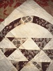 Antique Calico Basket Quilt Block Square