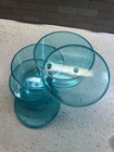 Vintage Mod 80s Plastic Swivel Trinket Vanity Jewelry Desk Organizer Clear