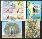 Birds Interesting Used Lot Including 7 Blocks As Shown On 2 Scans