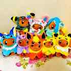 Eevee Plush Eeveelution Doll Toy Poncho Holiday Monster Stuff Animal Gift 8in