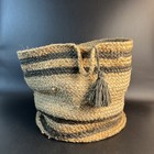 Woven Storage Basket Natural Rope Handles Blankets Toy Clothes Jute 16  Boho