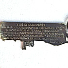 Vtg Cincinnati Steamboat Paddle Wheeler Boat Brass Souvenir Key Chain History
