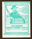 Regent Theater Handbill Flyer  Vintage 1966  Clint Eastwood  Michael Caine