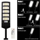 15000lm Solar Street Lights Outdoor With Motion Sensor remote Control waterproof