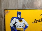 Vintage Conoco Batman N-tane Porcelain Enamel Sign 12  X 8  Inch