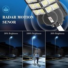 Large Solar Street Light Parking Lot Road Lamp Motion Sensor Outdoor Light Us