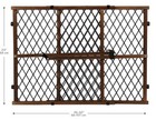 Evenflo 2026900 Position And Lock Farmhouse Pressure Mount Gate - Dark Wood