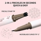 Ucanbe Freckle Pen Stamp 2-pack Waterproof Matte Natural Brown Makeup