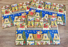 Vintage Christmas Gift Wrap Paper Papercraft 12 Sheets 30x40    Retro Santa Mcm