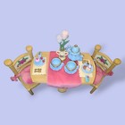 Vintage Fisher Price Briarberry Bears Dining Table Chairs Tea Set Furniture