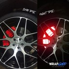 Premium Reflective Brake Caliper Wrap Kit  red 