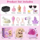 17pcs Robot Dog Toys For Girls Kids Boys 3-6  Realistic Interactive Robot Pup   