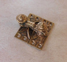 1 Antique Russell Erwin Ornate Cast Brass Bronze Window Sash Latch Lock 1870