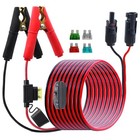 Battery Alligator Clip To Solar Panel Connector Cable With Switch And 20a